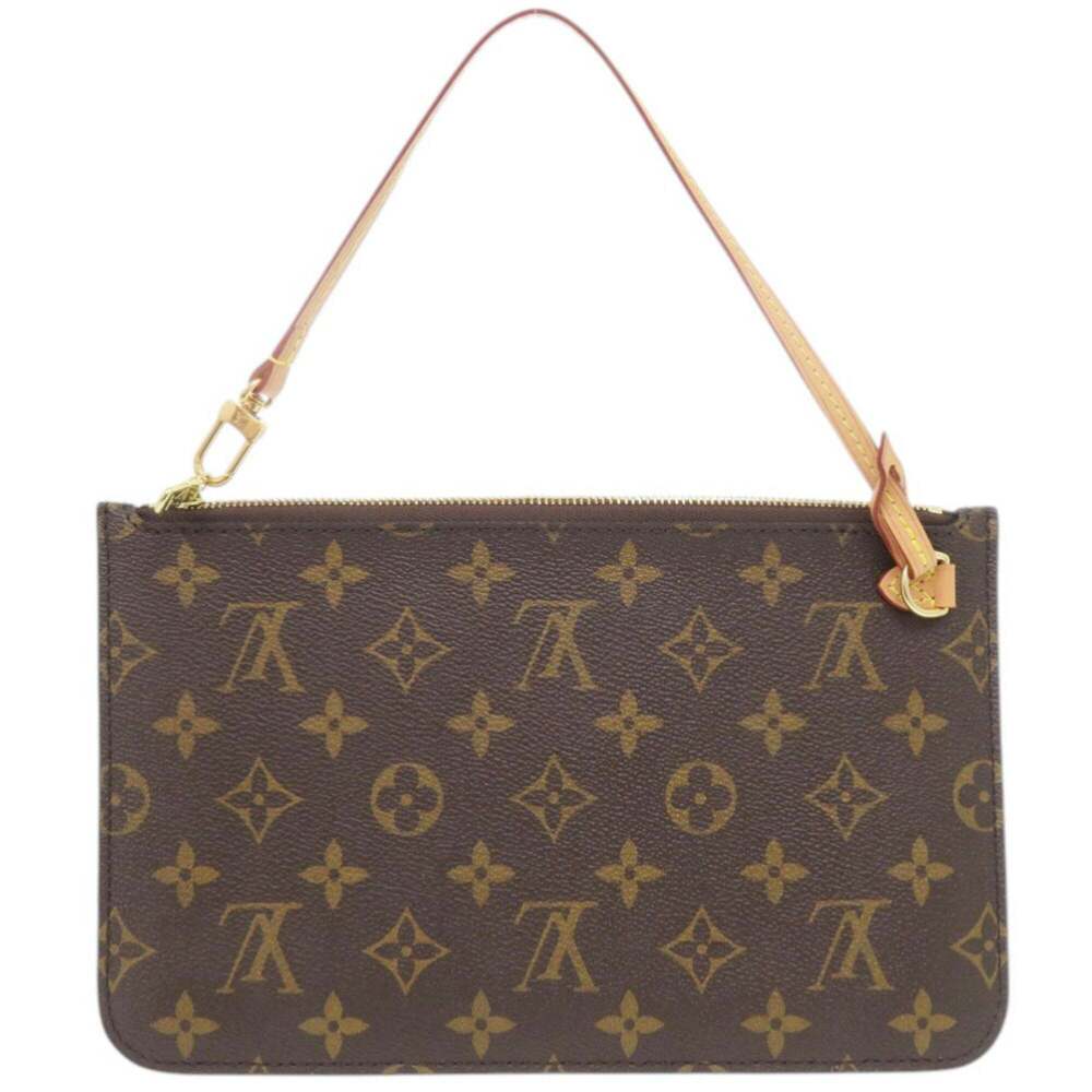 LOUIS VUITTON Brown Monogram Neverfull Pouch - Picture 2 of 7